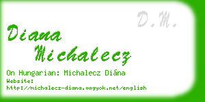 diana michalecz business card